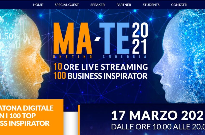  MA-TE 2021: la prima maratona digitale dedicata a marketing e tecnologia