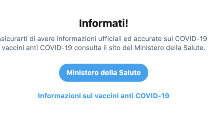 Twitter e il Ministero della Salute