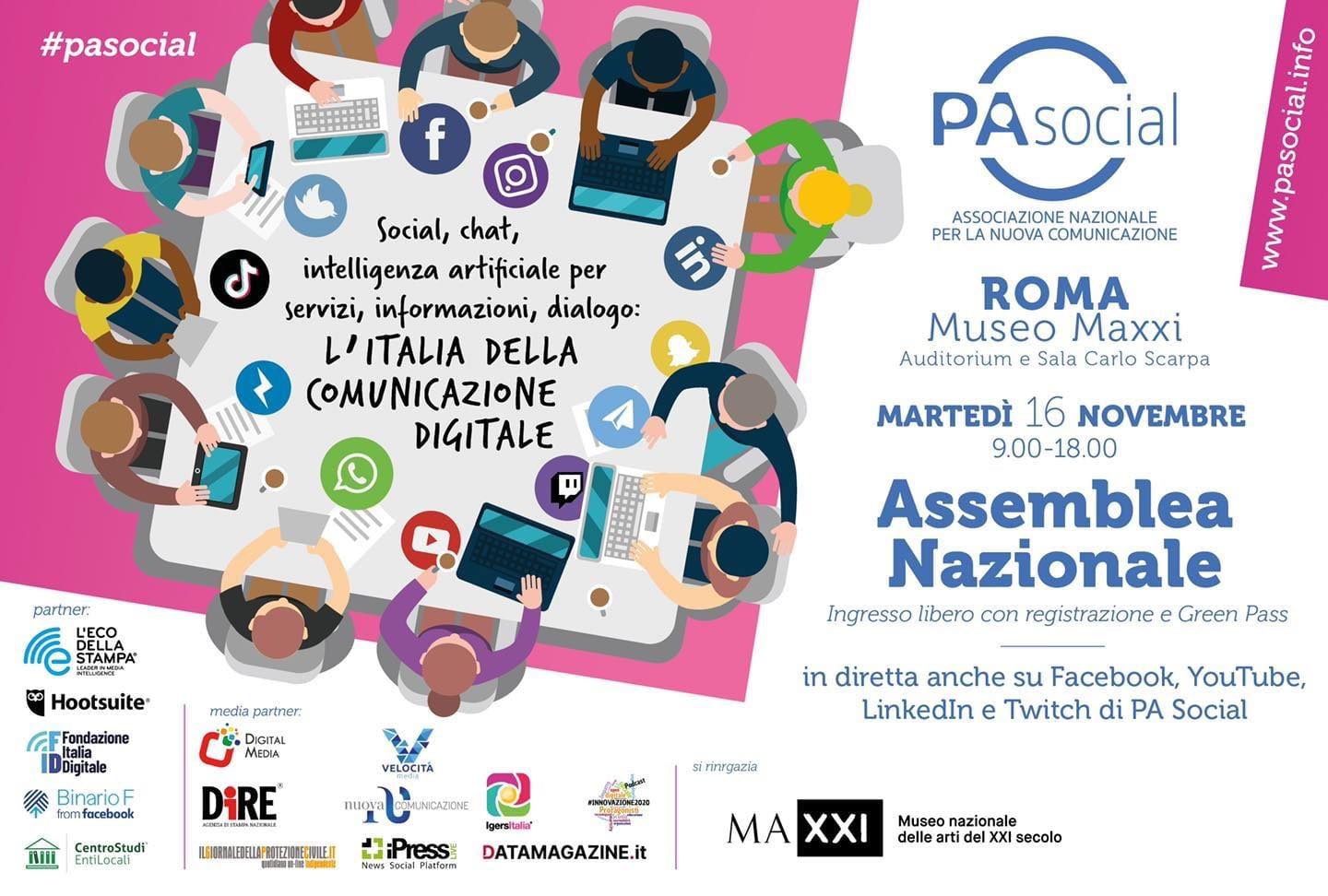 Assemblea Nazionale PA Social: domani l’Italia della comunicazione al Museo MAXXI