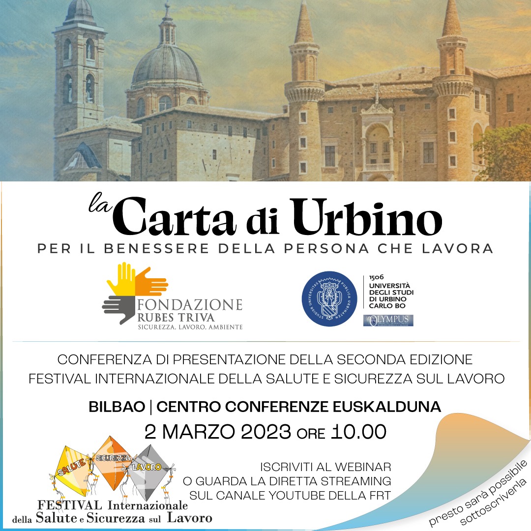 Il 2 marzo Fondazione Rubes Triva e Università di Urbino presentano la Carta di Urbino per il benessere dei lavoratori