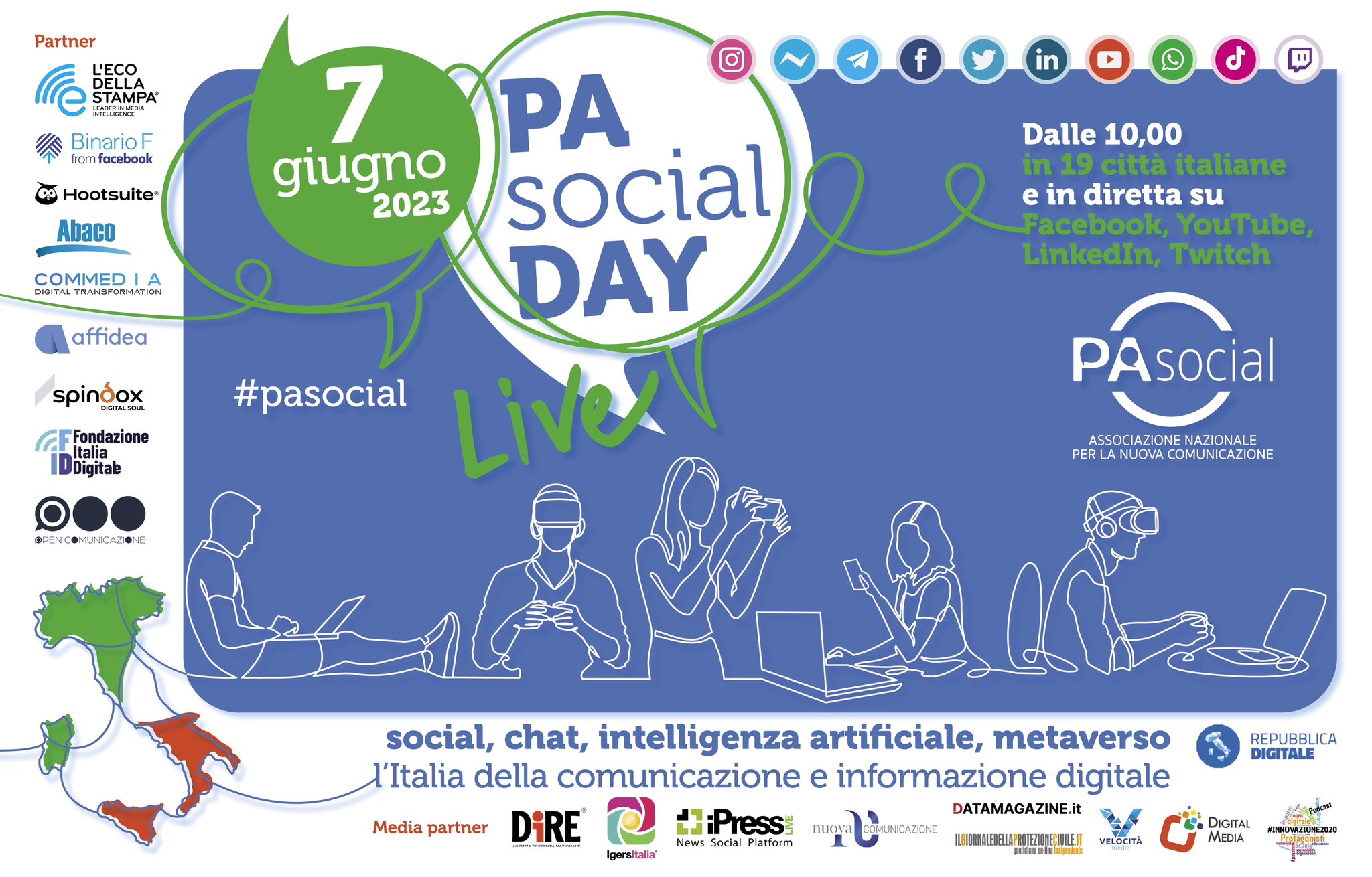 PA Social Day: il 7 giugno la sesta edizione dell’evento su comunicazione e digitale