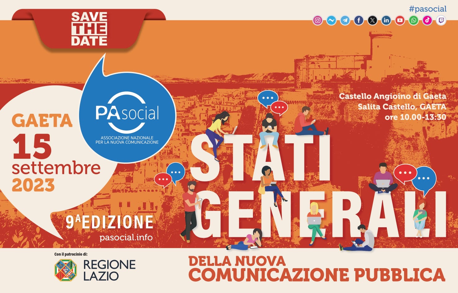 Tornano gli Stati generali della nuova comunicazione pubblica il 15 settembre a Gaeta