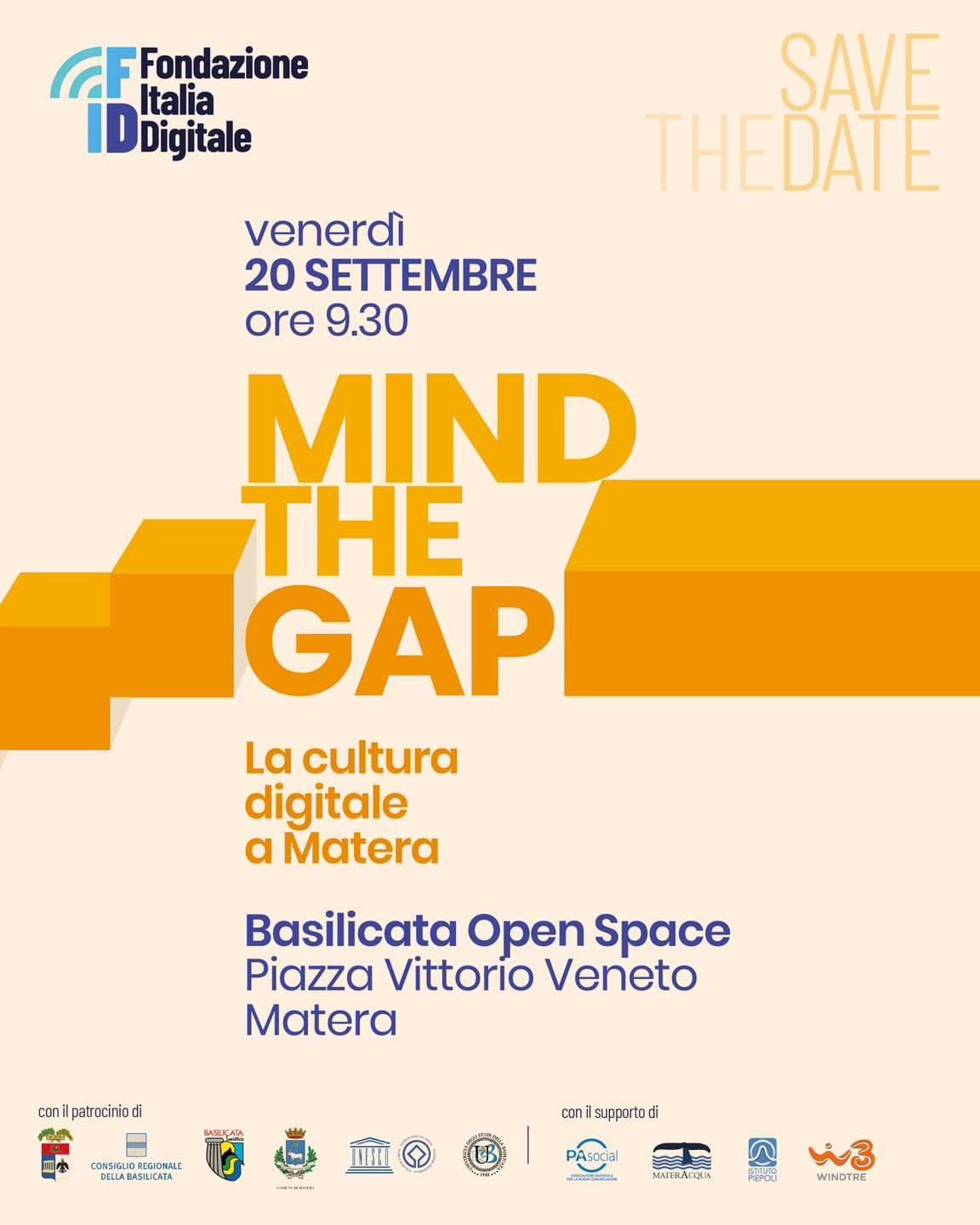 Mind The Gap-la cultura digitale: venerdì 20 settembre