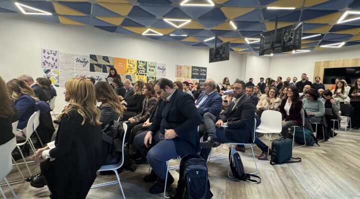 La sala del Binario F, sede di Meta a Roma